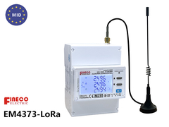 MID approved EM4373 lora module three phase power quality analyzer